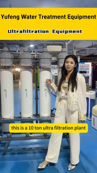 Sistema de tratamiento de ultrafiltración
