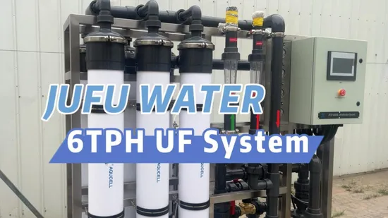 Sistema de tratamiento de agua por ultrafiltración de 6000 litros por hora
