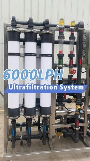Sistema de ultrafiltración por membrana UF de 4tph para planta de ultrafiltración. Sistema automático de UF.