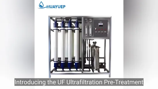 UF en tratamiento de agua / Sistema de membrana de UF / Unidad de ultrafiltración / Microfiltración